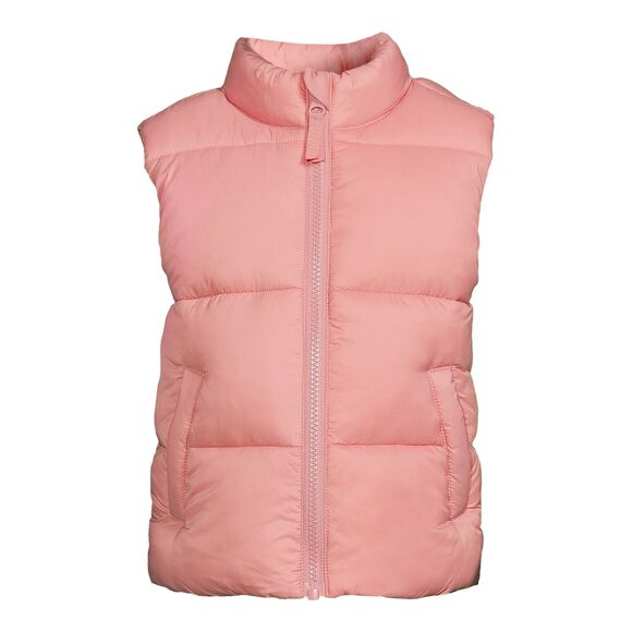 Wonder Nation Puffer Baby Packable Vest Orange Size 3T Jacket NWT Unisex Pink - Picture 5 of 5